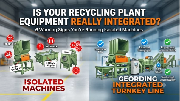 is your recycling plant equipment really integrated 6 warning signs you are running isolated machines