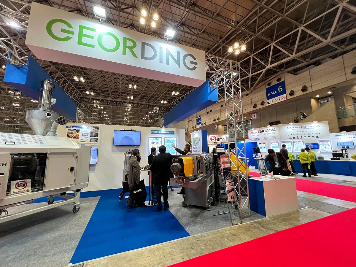 visitor around the booth 1