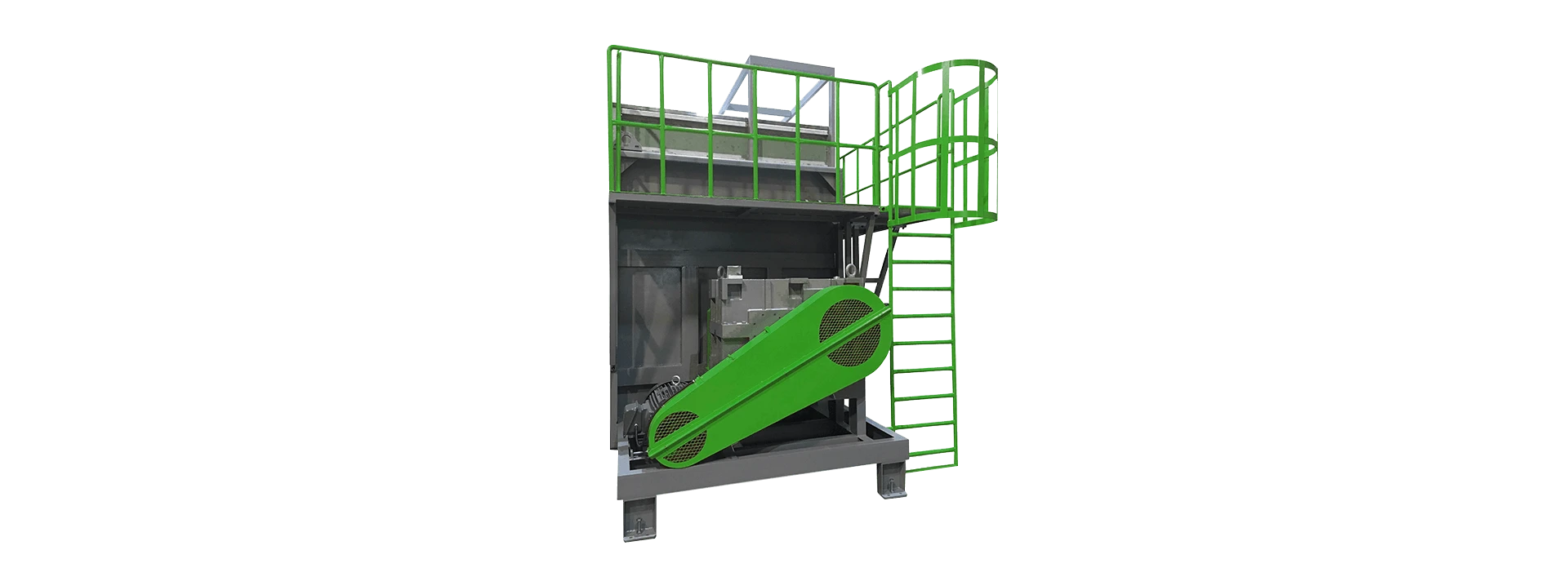horizontal mixer set a safety stair