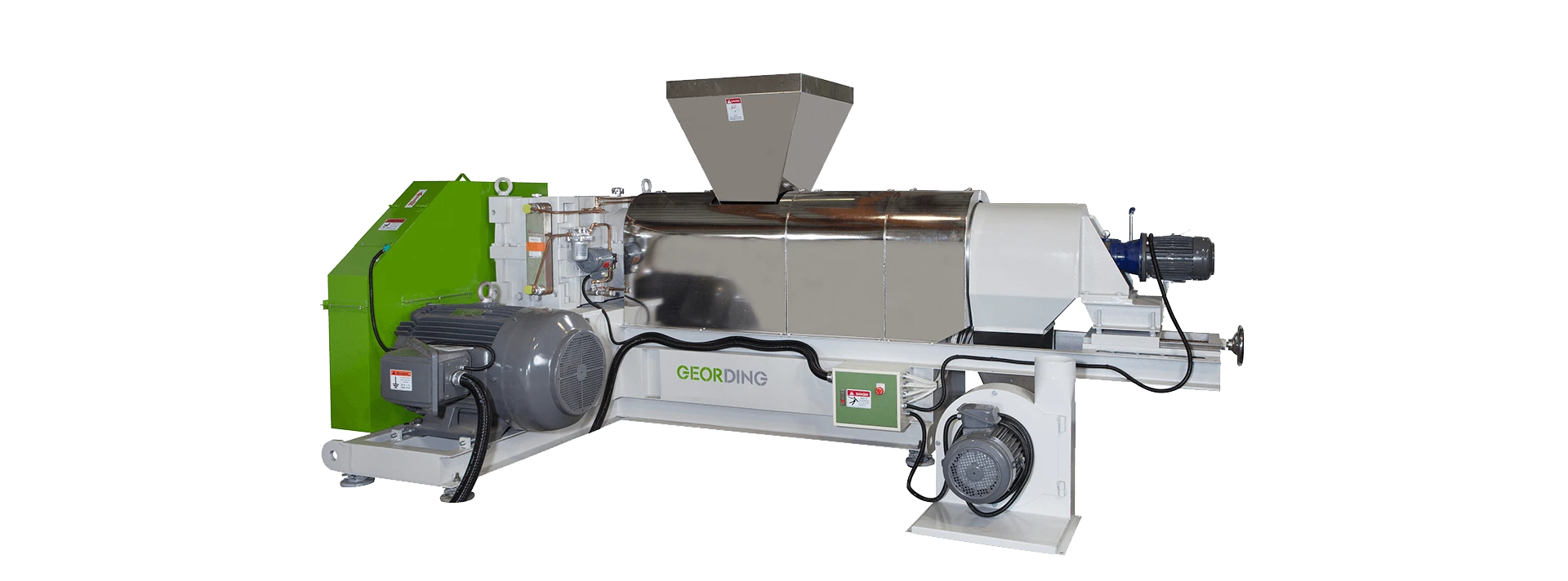 plastic recycling machine, single screw squeezing drying machine