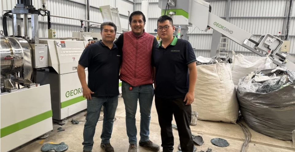 3in1 two stages die face cutting recycling pelletizing machine