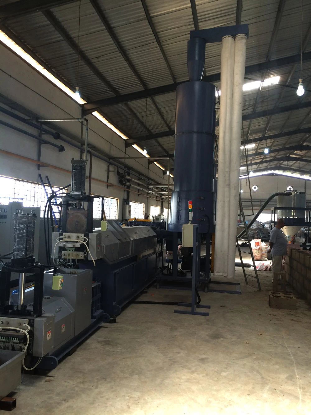 Nigeria-installed GEORDING side entrance plastic systems-recycling machine