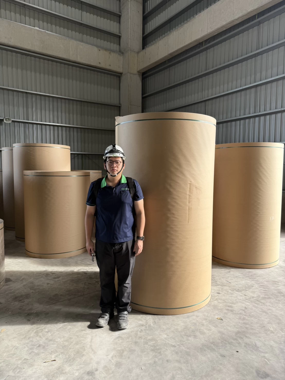 precision cut kraft paper stack