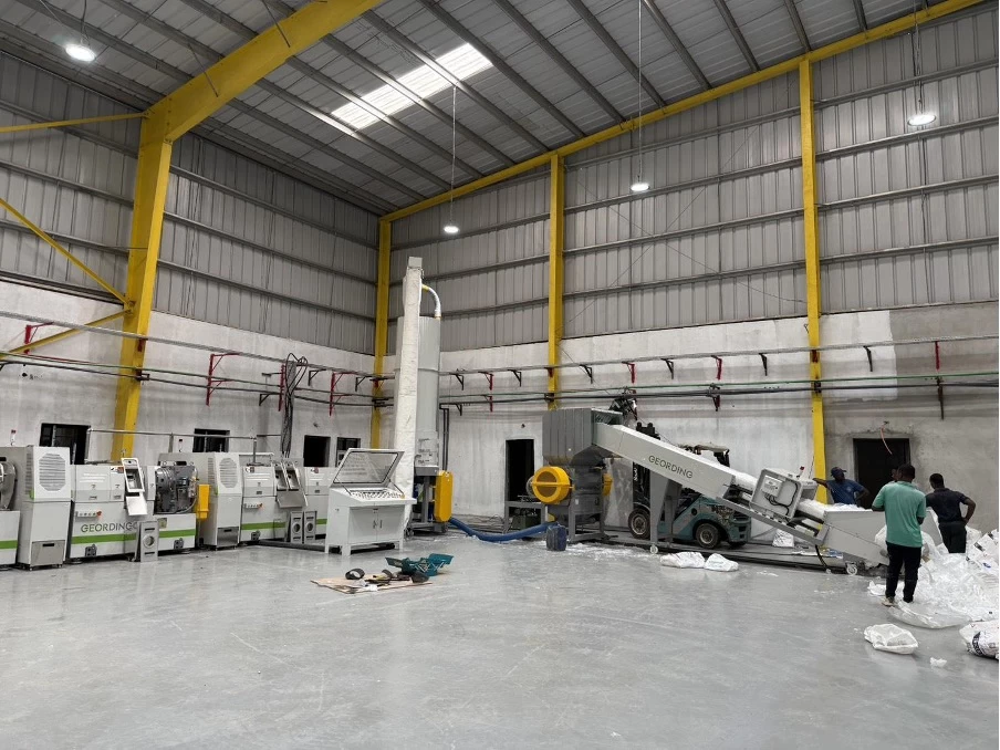 side entrance two stages die face cutting recycling pelletizing machine 5