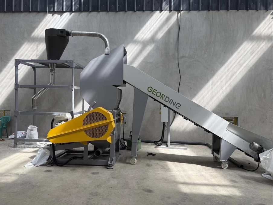 side entrance two stages die face cutting recycling pelletizing machine 6