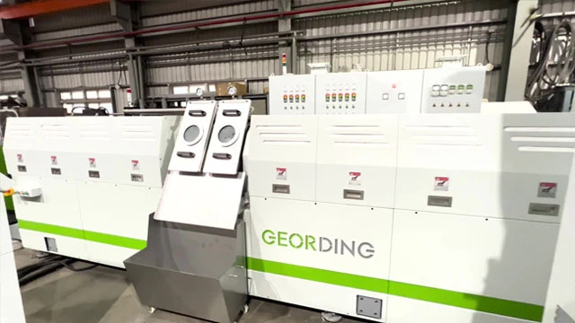 Máquina de Reciclaje y Peletización con Troquel Cortante de Doble Etapa y Entrada Lateral