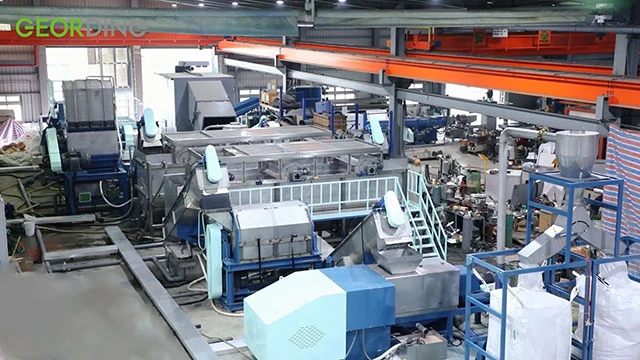 crusher machine,plastic washing machine for plastic film and bottle-<