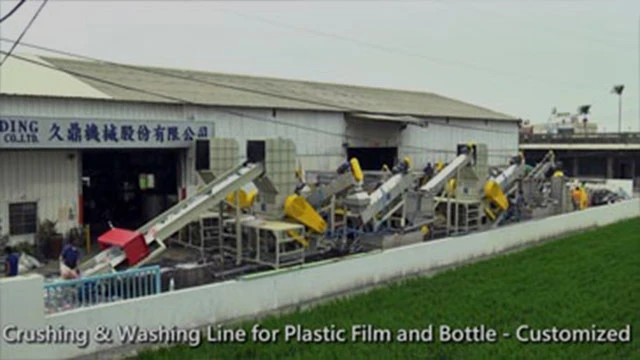 plastic washing machine,crushing and washing line for plastic film and bottle