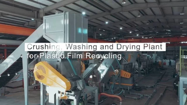 Crushing, Washing and Drying Plant for Plastic Film Recycling