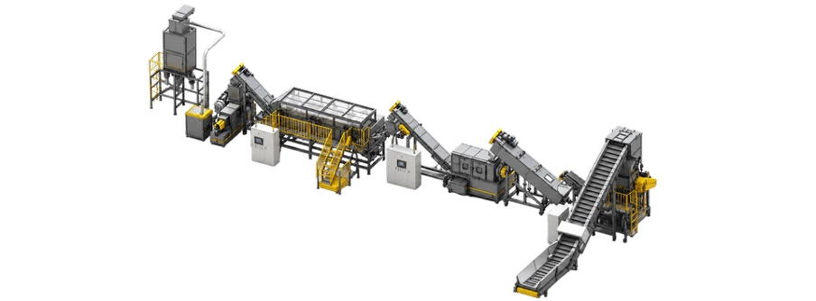 Crushing, Washing And Drying Whole Plant Facility For Plastic Film